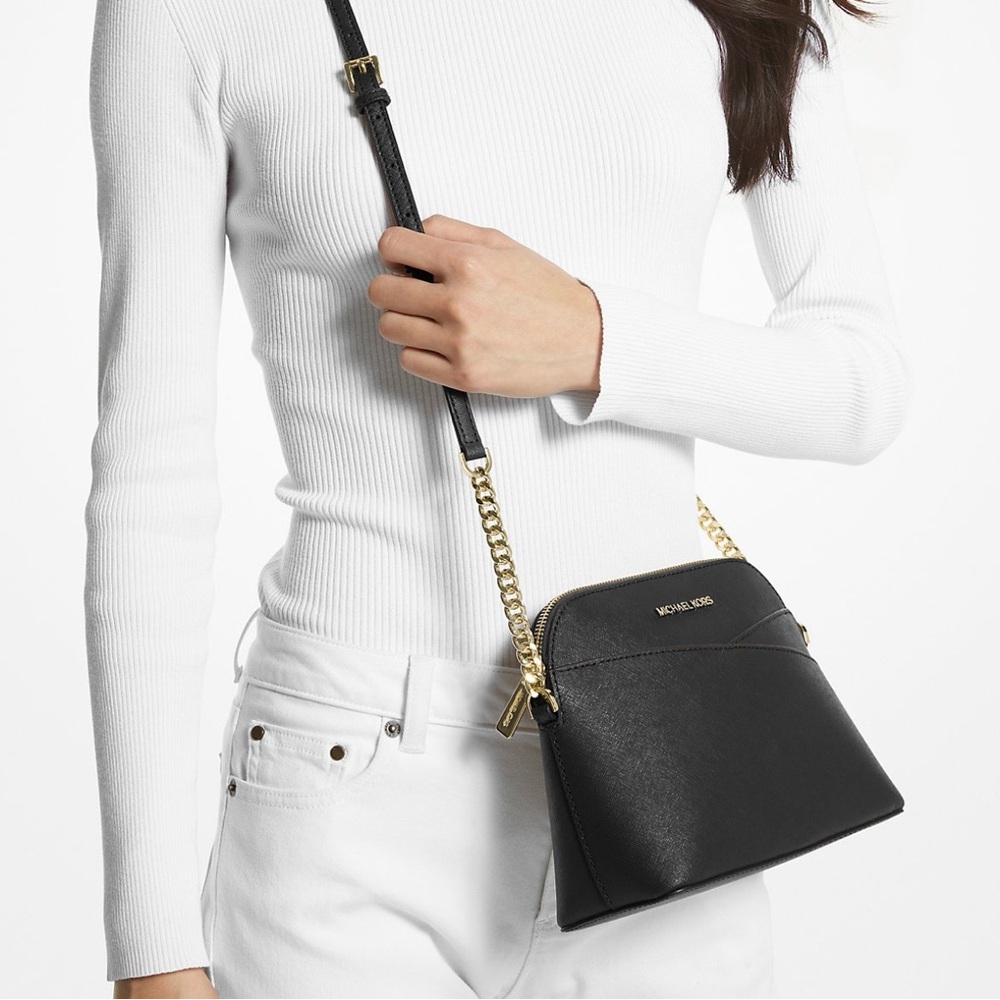 Michael Kors Black and Gold Crossbody Bag